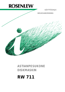 Käyttöohje Rosenlew RW711 Astianpesukone