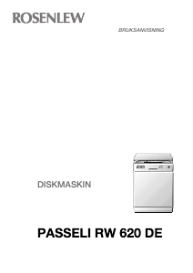 Bruksanvisning Rosenlew RW620 Diskmaskin