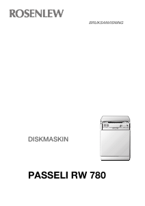 Bruksanvisning Rosenlew RW780 Diskmaskin