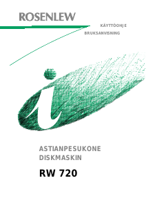 Käyttöohje Rosenlew RW720 Astianpesukone