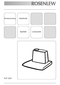 Bruksanvisning Rosenlew RHT5343 Köksfläkt