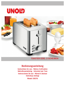 Bedienungsanleitung Unold 38376 Edel 2 Toaster