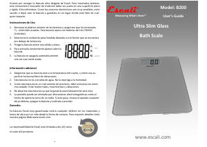 Manual Escali B200 Ultra Slim Scale