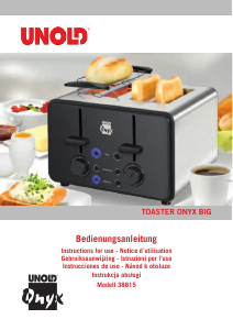 Bedienungsanleitung Unold 38815 Onyx Big Toaster