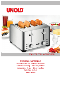 Manual Unold 38876 Edel 4 Toaster