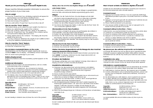 Manual de uso Escali 2210S Passo Báscula de cocina
