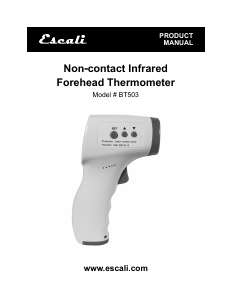 Manual Escali BT503 Thermometer