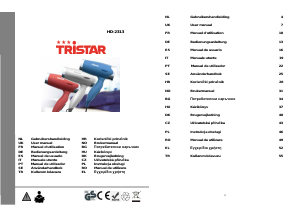 Manuál Tristar HD-2313 Vlasový vysoušeč