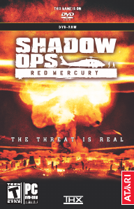 Handleiding PC Shadow Ops - Red Mercury