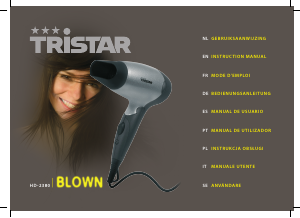 Bruksanvisning Tristar HD-2380 Hårtork
