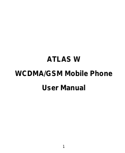 Manual ZTE Atlas W Mobile Phone
