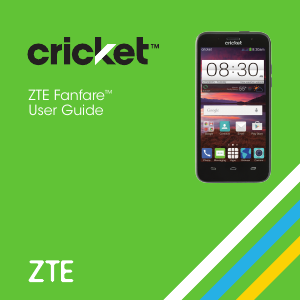 Manual ZTE Fanfare (Cricket) Mobile Phone