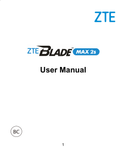 Manual ZTE Blade Max 2s Mobile Phone