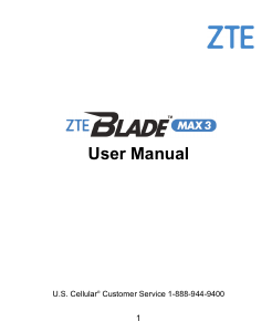 Manual ZTE Blade Max 3 Mobile Phone