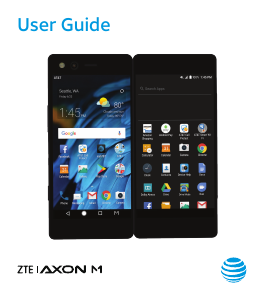 Manual ZTE Axon M (AT&T) Mobile Phone