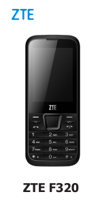 Manual ZTE F320 Mobile Phone