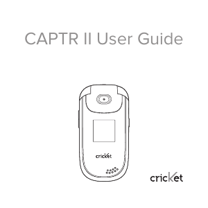 Manual ZTE Captr II (Cricket) Mobile Phone