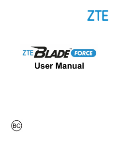 Manual ZTE Blade Force Mobile Phone