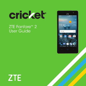 Manual ZTE Fanfare 2 (Cricket) Mobile Phone