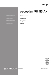 Manuale Satrap OP98GSA+ Congelatore