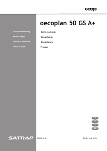 Manuale Satrap OP50GSA+ Congelatore