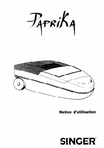 Mode d’emploi Singer Paprika Aspirateur