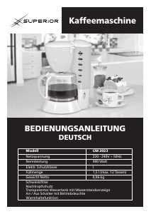 Bedienungsanleitung Superior CM 2023 Kaffeemaschine