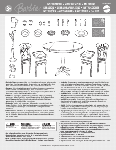 Manuale Mattel L9481 Barbie My House Couch & Table