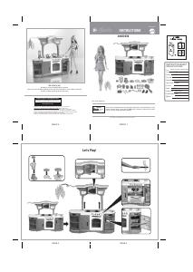 Manual Mattel N4893 Barbie Dream Kitchen