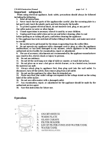 Handleiding Superior CM 6616 Koffiezetapparaat