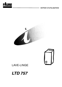 Mode d’emploi Faure LTD757 Lave-linge