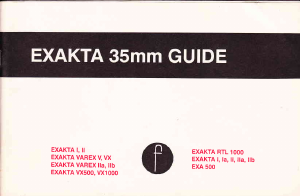 Manual Exakta EXA 500 Camera