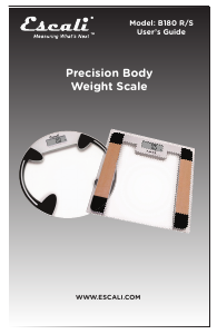 Manual Escali B180S Precision Scale