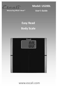 Manual Escali US200L Easy Read Scale