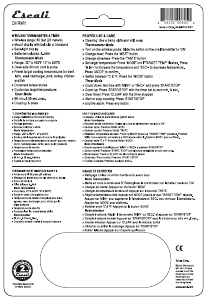 Manual de uso Escali DHRW1 Termómetro de cocina