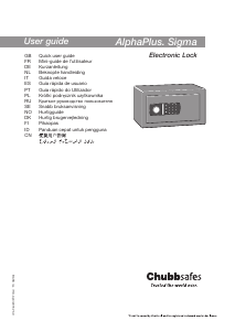 Brugsanvisning Chubb AlphaPlus 3E Safeboks