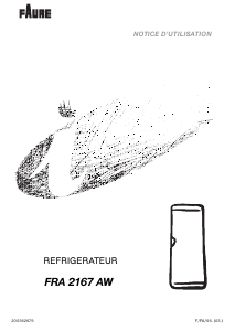 Mode d’emploi Faure FRA2167AW Réfrigérateur