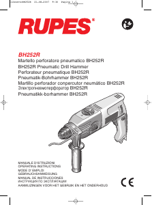 Manual de uso Rupes BH 252R Martillo perforador