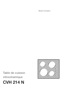 Mode d’emploi Faure CVH214N Table de cuisson