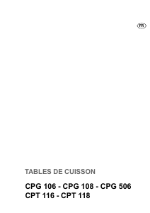 Mode d’emploi Faure CPG108N Table de cuisson