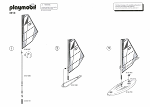 Návod Playmobil set 3010 Waterworld Windsurfer