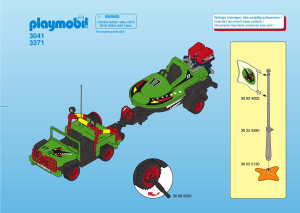 Manual de uso Playmobil set 3041 Waterworld Lancha con offroader