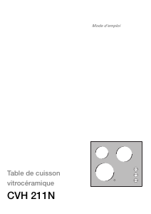 Mode d’emploi Faure CVH211N Table de cuisson