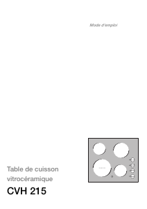 Mode d’emploi Faure CVH215N Table de cuisson