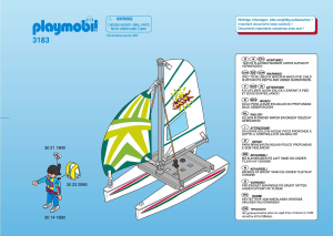 Manuale Playmobil set 3183 Waterworld Catamarano