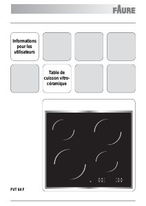 Mode d’emploi Faure FVT64F Table de cuisson