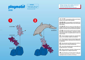 Manual Playmobil set 3330 Waterworld Deep sea diver and dolphin