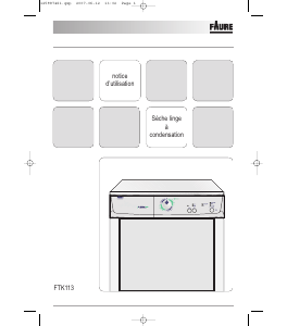 Mode d’emploi Faure FTK113 Sèche-linge