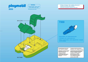 Manual Playmobil set 3656 Waterworld Paddle boat