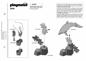 Manual de uso Playmobil set 3948 Waterworld Submarinista con delfin